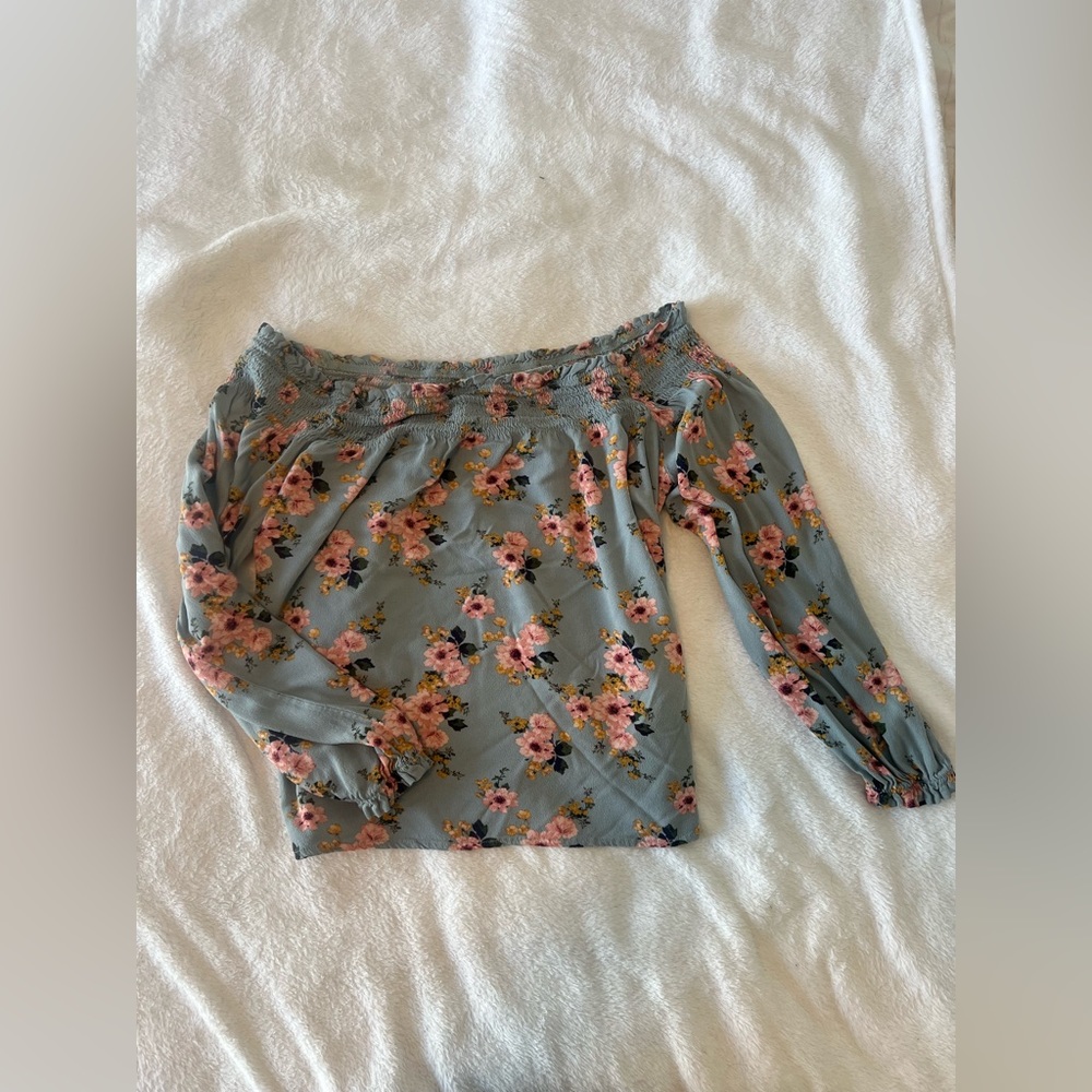 Long sleeve off shoulder top from target, size medium